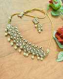 Premium Kundan Choker Set with Pearl Drops