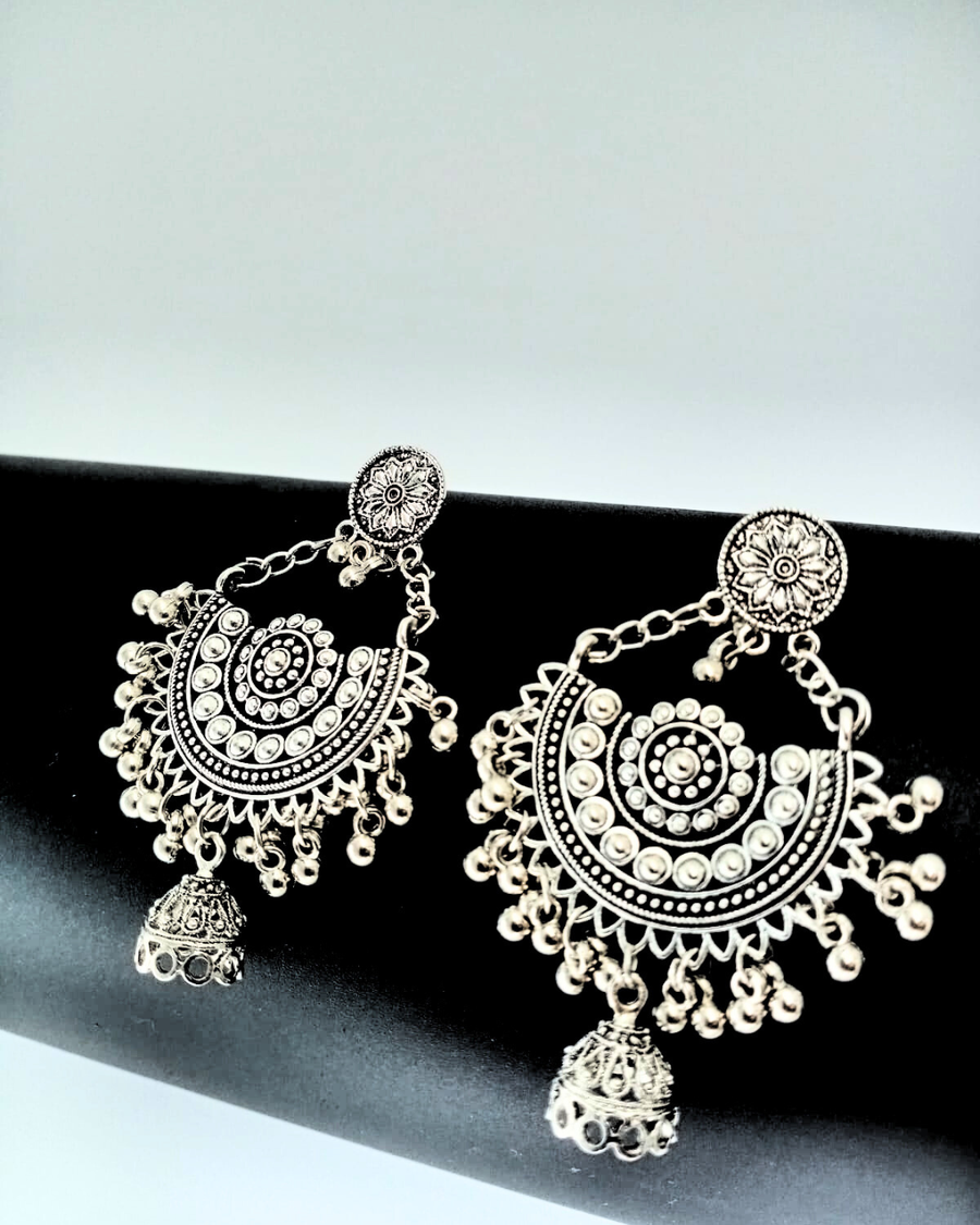 Silver Oxidize Earrings