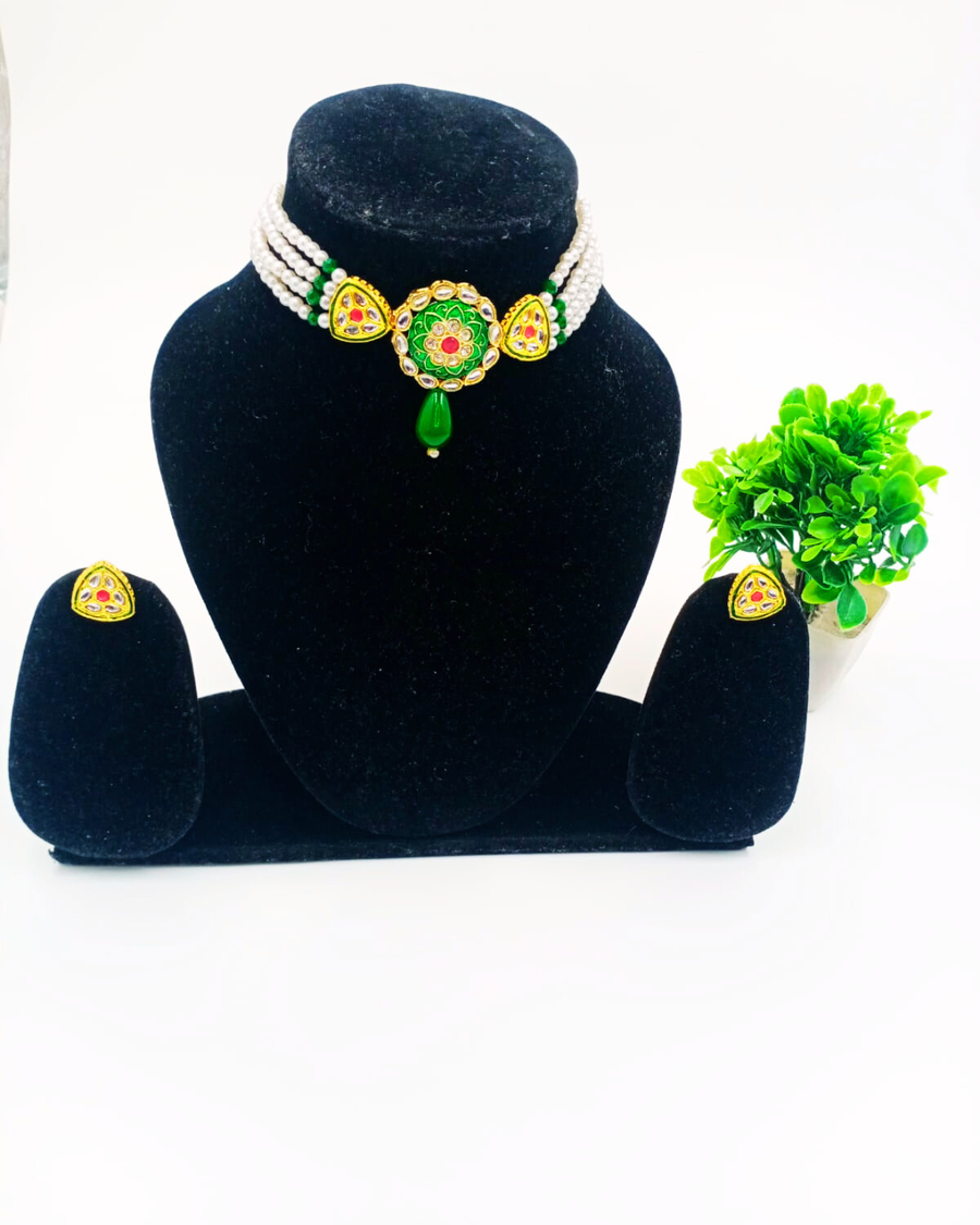 Meenakari Kundan Choker