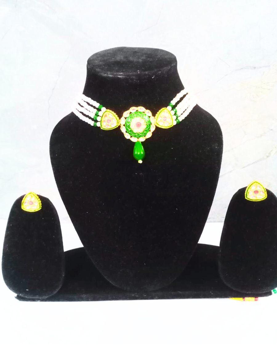 Meenakari Kundan Choker
