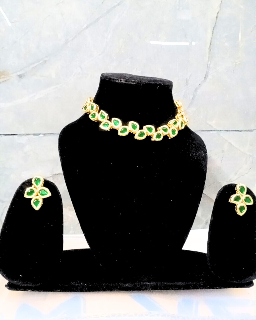 Green Kundan Choker