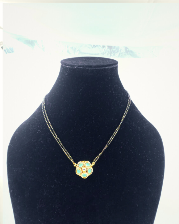 Kundan Pendent Mangal sutra