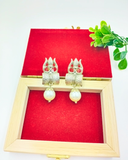 Oxidize Damaru Earrings