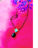 Green Bead Kundan Mangalsutra