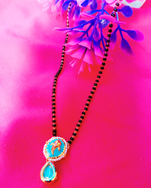 Meenakari Ganpati Mangalsutra