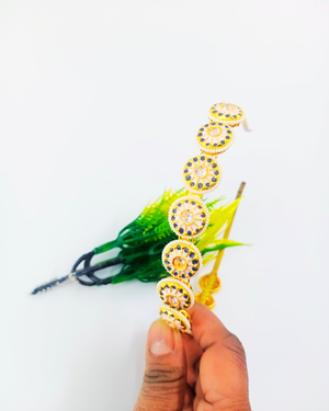 Gray Kundan Hairband