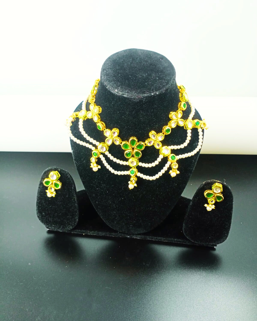 Green Kundan Necklace