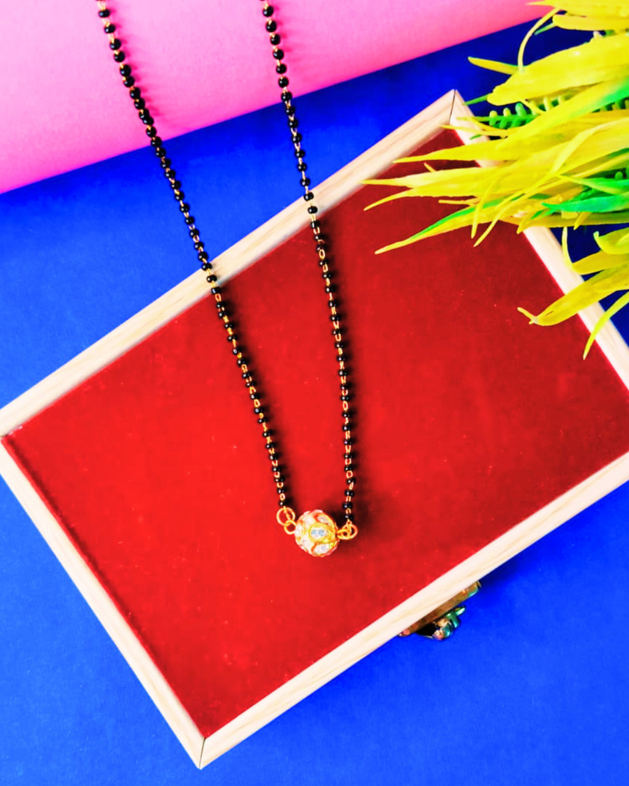 Stone Ball Bead Mangalsutra